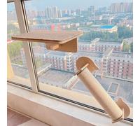 ZSXZCBDQ Etagere pour Chat avec Sisal et Capsule Spatiale - Étagères pour Chat, Tour d'escalade pour Maison et Chatterie, Installation À Ventouse Antidérapante(42 * 31 * 10)