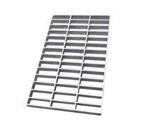 ZSXZCBDQ Grille Caniveau en Acier Galvanisé, Grille Caniveau Exterieur en Métal, Caillebotis Acier Galvanisé Robuste et Durable, Grille de Drainage Argentée pour Garages et Jardins(50 * 25 * 2cm)
