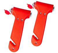 ZSYIULIA Kit d'outils d'évacuation d'urgence pour Voiture, Lot de 2 - Brise-vitre à Double extrémité et Coupe-Ceinture avec poignée réfléchissante Haute visibilité, Marteau de sécurité Automobile
