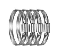 ZT-NET 4 Pcs 304 en Acier Inoxydable Colliers de Serrage Tuyau Réglable en Inox Serre-Joints à Tuyau Clips Colliers de Serrage Assortiment de Hose Clamp pour Applications Automobiles et (40CM)