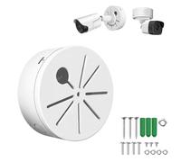 ZT-NET Boîte de jonction universelle pour caméra de sécurité Dôme Bullet Boîtier en plastique ABS Couvercle de gestion des câbles avec support de montage Utilisation CCTV Surveillance