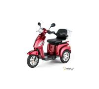 ZT15 VELECO scooter électrique Roues Mobylette Senior Handicapé 900W rouge pneus chambre à air