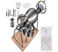 ZT6F 304 Stainless Steel Chinese Traditional Popcorn Maker Mini Popcorn Pot Hand Popcorn Machine Small Popcorn Cannon for Family Gathering Party Fun