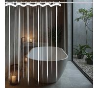 ZTAOPSH Rideau Douche 210 x 85 cm Anti Moisissure et Imperméable Rideau de Douche Peva Transparent Parfait pour Les Salles de Bain pour Pièce Humide, Jardin, Extérieur, Couleur Transparente