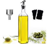 ztarraum Bouteille Huile Olive, Distributeur D'huile D'olive, Flacons En Verre Et Bec Verseur Pour Cuisine, Avec Bec Verseur Sans Goutte, Récipient à Condiments Liquides, 500ml