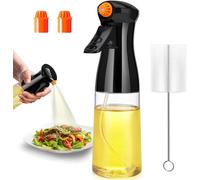 ztarraum Pulvérisateur d'huile pour la cuisson - pulvérisateur d'huile d'olive à buse rotative de 200 ml flacon de pulvérisation d'huile d'olive pulvérisateur d'huile avancé avec brosse pour poêles