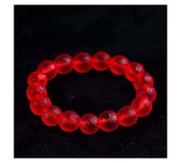ZTBH Bracelet météorite tchèque Bracelet en Czech Czech de 8 mm Météorite Bracelets en Pierre en Cristal de météore Bijoux Homme Femme (Length : 18cm, Metal Color : 5)