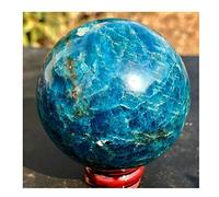 ZTBH Cristal de méditation Naturel 45-5 0mm Naturel Blue Apatite Pierre Sphère Sphère Crystal Reiki Ballon de guérison Pierre de Cristal