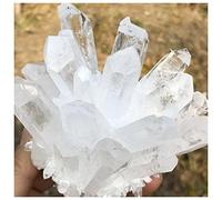 ZTBH Cristal de méditation Naturel Cluster de Cristal de Quartz Blanc Naturel, décoration de la Maison Pierre de Cristal (Taille : 750-800g)
