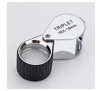 ZTBH Kit d'accessoires pour microsc 10x 18mm Pliable Super Triplet Loupe Loupe Bijoux Lames de Microscope