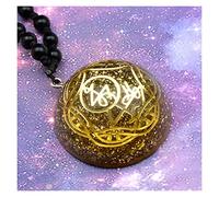 ZTBH Pendentif orgone Pendentif orgon, Pendentif en Cristal Naturel, orgonite 7 Chakra avec Pendentif orgone en Pierre de Crista