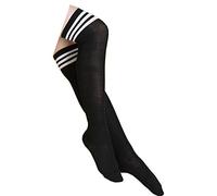 ZTcenter Chaussettes Hautes Genou à Rayures Bas Cuissardes Fille Chaussette Longue pour femme, Cosplay Party bas larges sur les Genou Mode Cuisse Chaussettes Accessoire de Costume de Fête