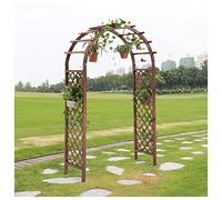 ZTCHSENZT Arche de jardin en bois durable pour cérémonie, treillage en bois pour plantation, terrasse, serre, décoration de fête de mariage, résistant aux intempéries, 120 x 225 cm