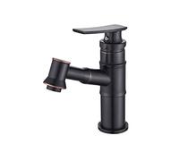 ZTCHSENZT Robinet De Lavabo Monotrou avec Douchette Extractible, Robinet De Lavabo À Une Poignée, Robinet De Salle De Bain Rétro, Mitigeur Eau Chaude/Eau Froide, pour Hôtel, Appart,