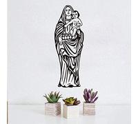 ZTcool Autocollant Mural catholique Vierge Marie, décoration Murale en Vinyle Amovible, 40x114cm