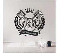 ZTcool Autocollant Mural créatif Logo de Voiture Service de Voiture intérieur Voiture Garage Atelier décoratif Vinyle Autocollant Mural 57X50 cm