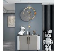 ZTDPHZ Moderne Horloge Murale Silencieuse, for Salon, Cuisine, Bureau, Chambre, Horloge Murale avec Pendule, Mouvement à Quartz Silencieux, Design Minimaliste Moderne de Or (Size : 52x68cm)