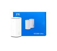 ZTE MC888 ULTRA, routeur domestique WiFi 5G, fente SIM déverrouillée, antenne à gain élevé jusqu'à 10 dBi, débit de données maximal WiFi 6 Gbit/s + connexion 128 utilisateurs (blanc)
