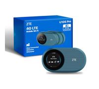 ZTE U10S Pro Blue, 4G+LTE Mobile Wi-FI 6, WiFi de Voyage Portable débloqué à Faible coût, connecte 32 appareils, 3000 mAh, autonomie de 10 Heures, itinérance sur Tous Les réseaux mondiaux