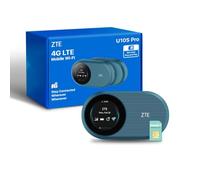 ZTE Routeur Wi‑Fi mobile U10S Pro débloqué 4G+/LTE Wi‑Fi 6 3000 mAh 10h 32 appareils Bleu