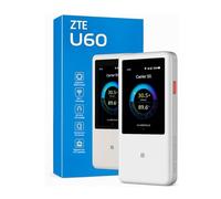 ZTE Routeur hotspot mobile U60 – 5G, Wi‑Fi, Batterie 5000 mAh, Écran tactile 3,5 pouces – Blanc