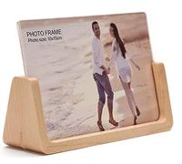 ZTENG Cadres photo Cadre photo en bois Cadre photo en acrylique haute définition Cache photos pour table ou bureau (10×15cm horizontal)