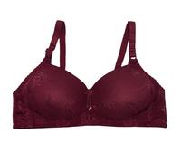 ZTFYKLIN Brassiere Femme sans Armature Large Cup 42 48 Through The Without Ring Oversized Size Back Four of Buckle Fixed Double Shoulder Strap Bra Women's Underwear Comfortable and Breathable