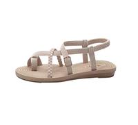 ZTFYKLIN Claquettes Femme Pour Plage Et Ville Chaussures De Sandales D'Été Sauvages Femmes Romaines (Beige, 38) Black Party Shoes Women Chaussure Soirée Ladies Claquette Orthopédique En