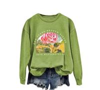 ZTFYKLIN Dieu transforme Les Morceaux brisés en Chefs-d'œuvre. à Capuche décontracté à épaules dénudées et imprimé Lettre pour Femme Pull Adulte (Green, XL)