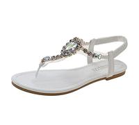 ZTFYKLIN Femme Sandale Tong Mesdames Chaussures Sandales À Lanières Plates Avec Des De Plage Lanière Élastique Perceuse Bottines Marron Pour Talon Chaussure Été Pied Large Ete Chic Bridesmaid