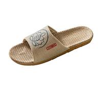 ZTFYKLIN Pantoufles Femme Respirante Hommes Four Seasons Ménage Intérieur Couples Chinois Fleur Imprimer Sandales (Blue, 43) Chausson Piscine Plage Chaussure De Chaussons Anti Transpiration