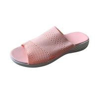 ZTFYKLIN Sandales Femme Étalon Confortable Pantoufles Vêtements Plats Légers Outer Summer Casual Et Pour Femmes (Pink, 42) Sandale Orthopédique Claquette Été Chaussure Piscine Chaussures