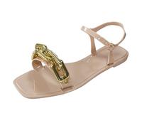 ZTFYKLIN Sandales Femme Été Boucle Chaussures Plat Toe Ouvert Casual Femmes Pour Compensées Larges Sandale De Randonnée Confort Marche Talon Dorees Compensee Eté Ete Semelles Espadrilles Basket