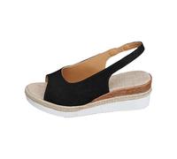 ZTFYKLIN Sandales Femme Été D'Été Décontractées À Semelle Plate Et Boucle De Ceinture Creuse Pour Femmes Compensées Bout Fermé Mules Randonnee Talons Entre Doigts Sandale Randonnée Chaussures