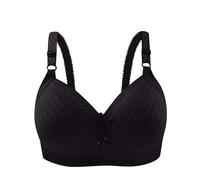 ZTFYKLIN Soutien-Gorge Generous Classic Ce Confortable, Respirant Et Ajustable, À Rétraction Latérale, Est Idéal pour Les Femmes sans Culotte. Offre Également Un Maintien Optimal (Black, L)