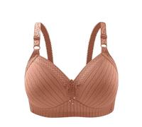 ZTFYKLIN Soutien-Gorge Generous Classic Ce Confortable, Respirant Et Ajustable, À Rétraction Latérale, Est Idéal pour Les Femmes sans Culotte. Offre Également Un Maintien Optimal (Beige, XL)