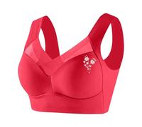 ZTFYKLIN Soutien Gorge sans Armature Dentelle Bralette Femme Col en V Imprimé Marguerite Bra Push up Sport Yoga Brassière sans Coutures Soutiens-Gorge Femmes Classiques Brassiere Comfit Respirant