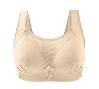 ZTFYKLIN Sport Femme Brassiere sans Armature sous-Vêtements Féminins Armature, De Grande Taille, avec Un Haut Respirant pour Maintien Optimal (Beige, XL) Bralette Soutien Gorge Brassière