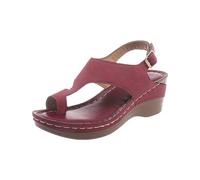 ZTFYKLIN Tongs Femme Mode Orthopédique Chaussures Décontractées À Fond En Pente, Sandales D'Été Pour Dames La Batte Barefoot Sandals Chaussure Ete Compensée Sandale Entre Doigt Été Confortable