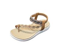 ZTFYKLIN Tongs Femmes Sandales Décontractées À Fleurs Et Brides Élastiques Pour Femmes, Nouvelles D'Été Semelle Épaisse Bottes Noires Talons Chaussure Femme Ete Confortable Été Pied Large Beach