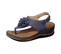 ZTFYKLIN Tongs Femmes Sandales Orthopédiques Pour Femmes, Confortables, Avec Lanière En T, Décontractées, L'Été, Soutien De La Voûte Plantaire Chaussures Basket Soft Arch Support Sandals For