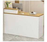 ZTGL Bureau d'accueil avec Tiroir Verrouillable, Comptoir de Caisse Moderne, Petit Banque d'accueil, Comptoir de Reception avec Armoire de Rangement pour Hall d'Entrée,Right~h,160x50cm
