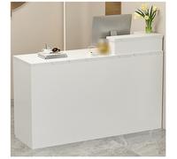 ZTGL Bureau d'accueil avec Tiroir Verrouillable, Comptoir de Caisse Moderne, Petit Banque d'accueil, Comptoir de Reception avec Armoire de Rangement pour Hall d'Entrée,Left~g,160x50cm