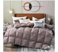 ZTGL Couette 220x240 Hiver Tres Chaude Duvet Plume et d'oie, 120 Fils Coton de Luxe Haute Densité, Couettes Gonflante 2 Personne, Edredon Naturelles 4 Saisons Down Duvet,B6,200x230cm/2.8kg