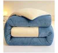 ZTGL Couette Chaude Hiver, Couette Velours de Lait Double Face, Noyau de Couette Anti-Allergique, Édredon Quilting, Couverture Super Douce pour 2 Personnes,E,200x230cm(2.0kg)