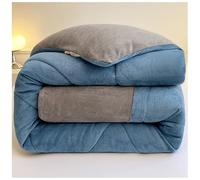 ZTGL Couette Chaude Hiver, Couette Velours de Lait Double Face, Noyau de Couette Anti-Allergique, Édredon Quilting, Couverture Super Douce pour 2 Personnes,C,180x220cm(2.0kg)