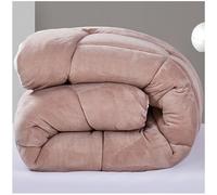 ZTGL Couette Chaude Sherpa, Couette éPaisse en Hiver pour lit 2 Personnes, Sensation Laine et Cosy, Couverture Moelleuse et Douillette, Double Face Chaude Automne et Hiver,B,200x230cm(3kg)