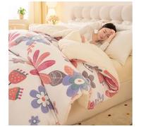 ZTGL Couette d'hiver en Tissu De Cachemire, Couette en Velours de Laine Double Face Épaisse Et Chaude, Hiver Cachemire d'agneau éPais Édredon, Couverture Double Chaude et Douce E, 220×240cm/5kg