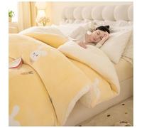 ZTGL Couette d'hiver en Tissu De Cachemire, Couette en Velours de Laine Double Face Épaisse Et Chaude, Hiver Cachemire d'agneau éPais Édredon, Couverture Double Chaude et Douce C, 220×240cm/5kg
