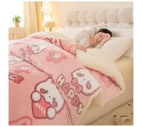 ZTGL Couette d'hiver en Tissu De Cachemire, Couette en Velours de Laine Double Face Épaisse Et Chaude, Hiver Cachemire d'agneau éPais Édredon, Couverture Double Chaude et Douce B, 150×200cm/3.5kg